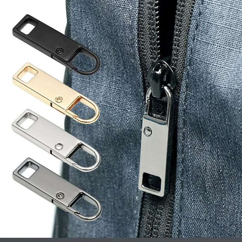 Detachable zipper pull replacements for luggage and bags